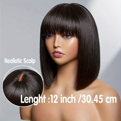 Cleo | Straight Bob Lace Wig – 3x1 T-Part | Multiple Colours | Peruvian Human Hair | 8–14 Inch