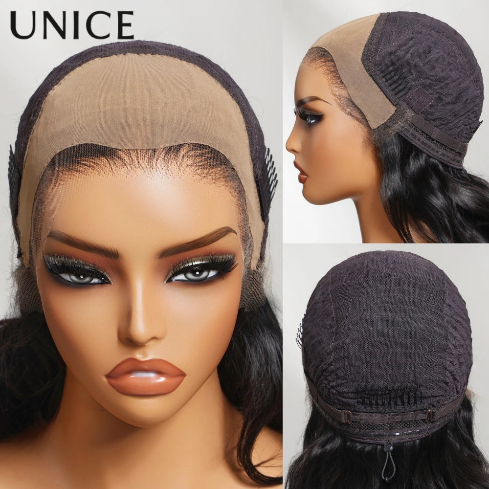 Luna | Loose Wave HD Lace Front Wig with Curtain Bangs – 13x4 | Remy Human Hair | 16–24 Inch