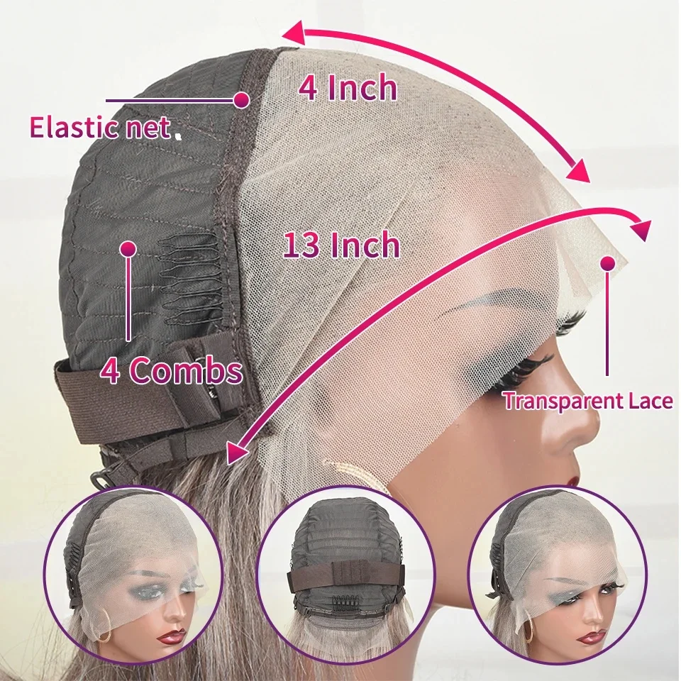 Ivory | Wavy Lace Front Wig – White Blonde | 13x4 Transparent Lace | Heat Resistant Synthetic | 24 Inch