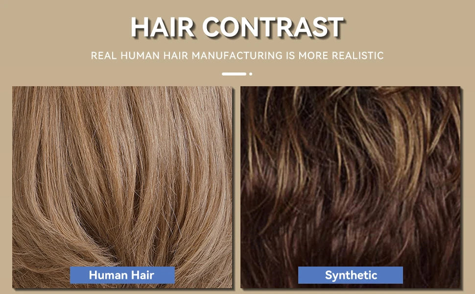 Hazel | Short Wavy Bob Remy Human Hair Lace Front Wig – Brown Blonde Ombre