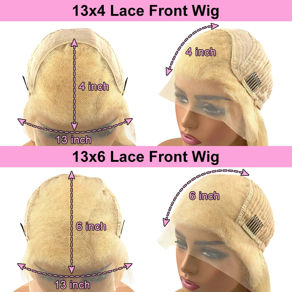 Leila | Body Wave Wig – Highlight Platinum Blonde | HD Transparent Lace Front | Remy Human Hair | 150–180% Density | 20–28 Inch