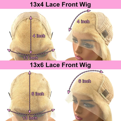 Leila | Body Wave Wig – Highlight Platinum Blonde | HD Transparent Lace Front | Remy Human Hair | 150–180% Density | 20–28 Inch