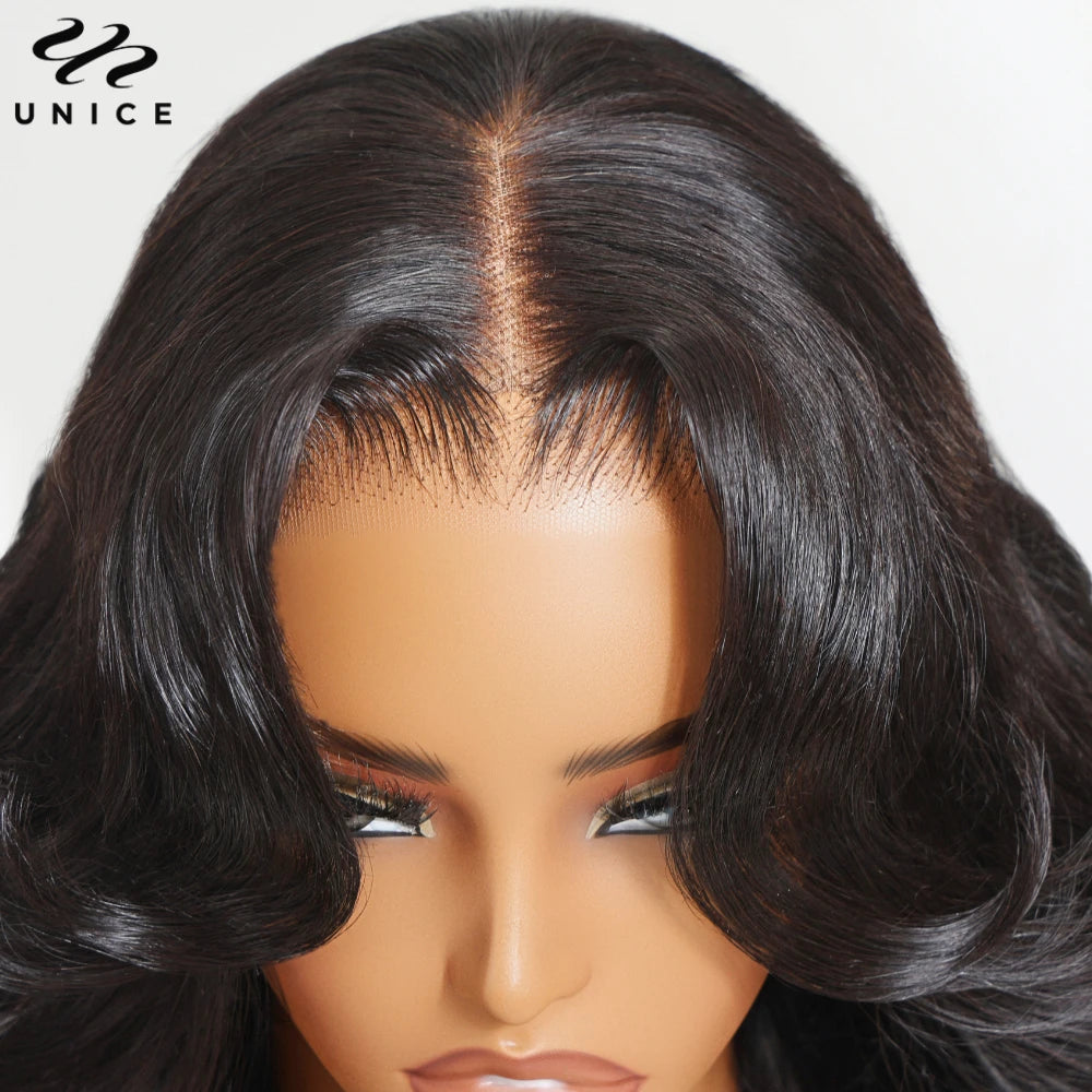 Luna | Loose Wave HD Lace Front Wig with Curtain Bangs – 13x4 | Remy Human Hair | 16–24 Inch