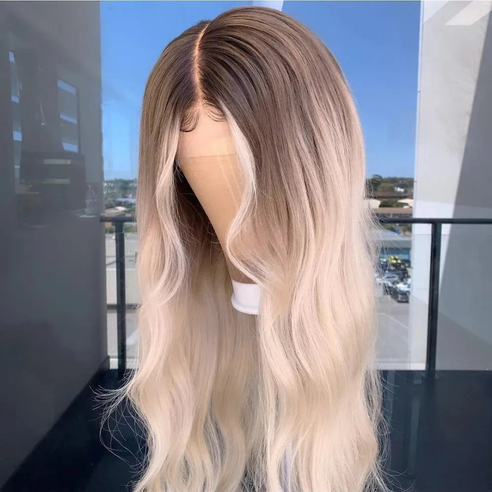 Lumi | Ombre Blonde Loose Wave Lace Front Wig – 13x4 / 13x6 / 360 / Full Lace | 180% Density | Human Hair | 12–22 Inch