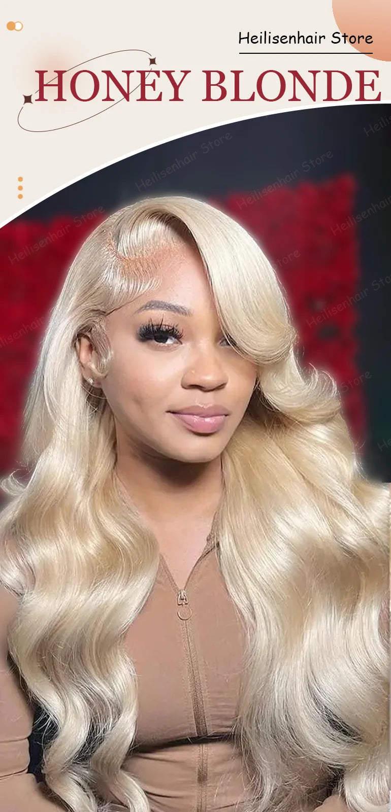 36 Inch #613 Honey Blonde 220% Density Body Wave 13x4 13x6 HD Transparent Lace Frontal Wig Brazilian Human Hair Wigs For Women