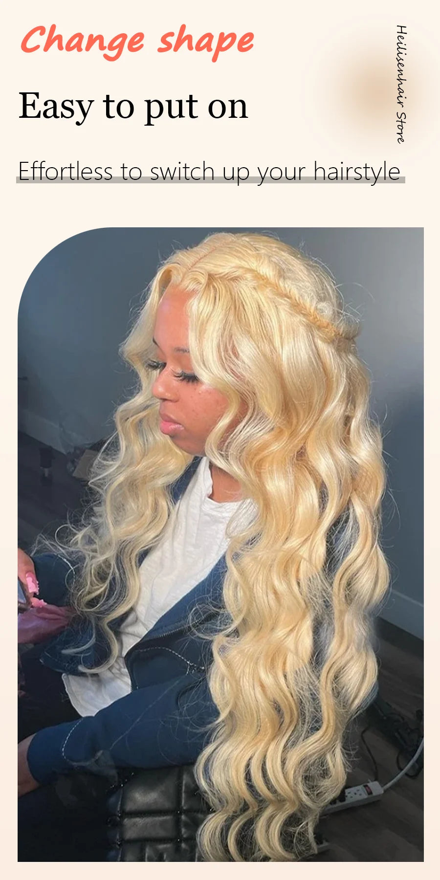 36 Inch #613 Honey Blonde 220% Density Body Wave 13x4 13x6 HD Transparent Lace Frontal Wig Brazilian Human Hair Wigs For Women
