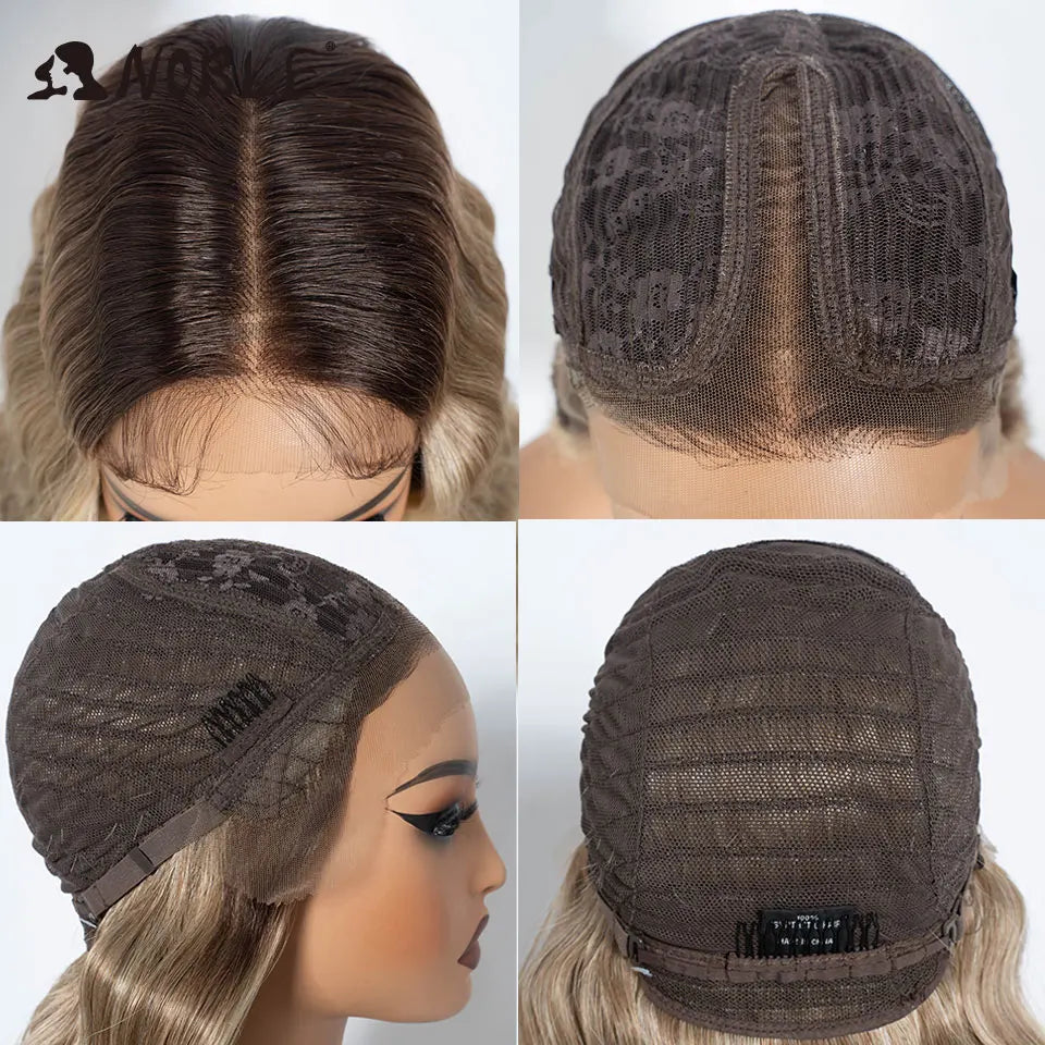 Briar | Body Wave Lace Part Synthetic Wig – Brown Ombre | 150% Density | 28 Inch