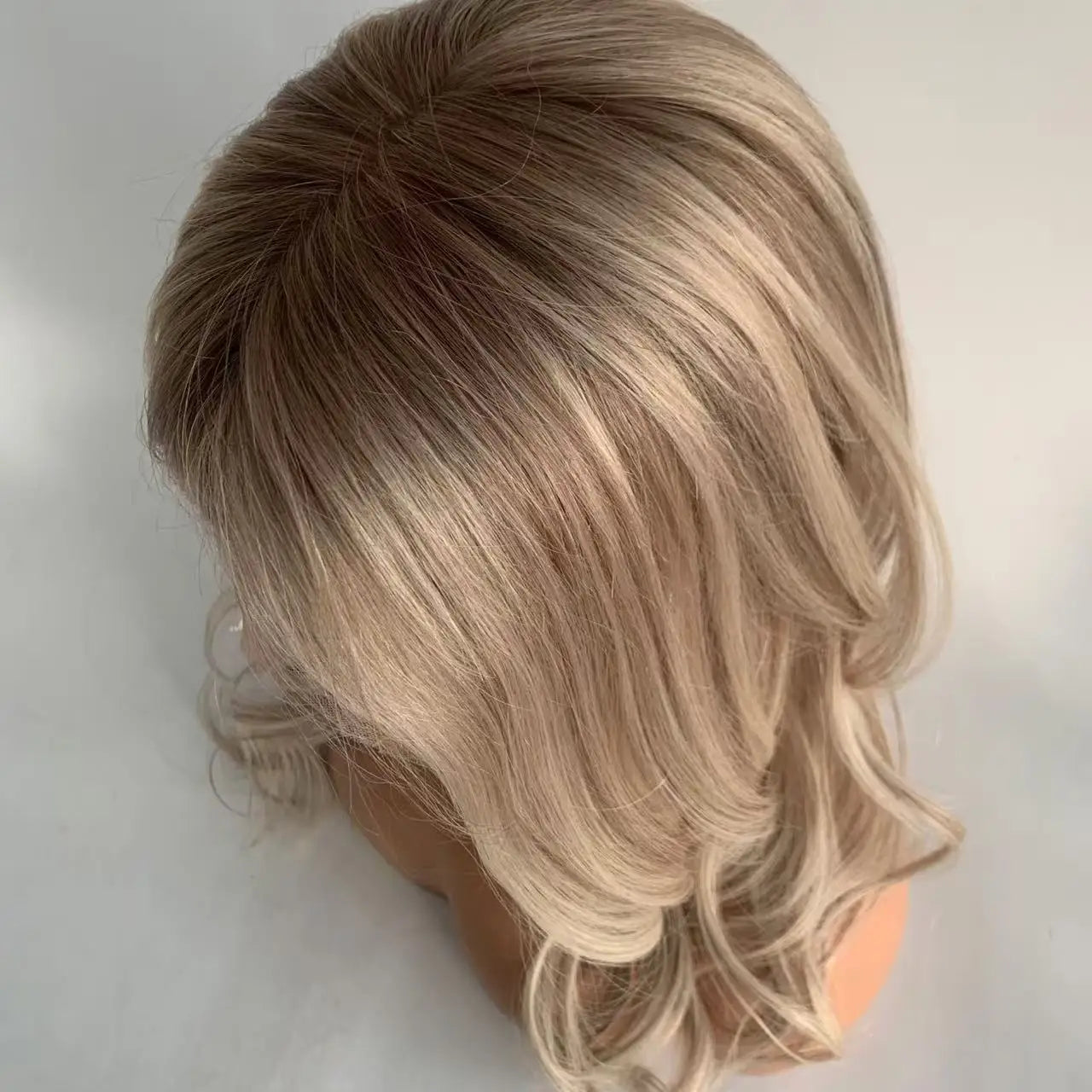 Serenity | Glueless Silk Top Silicone Cap Medical Wig – Ash Blonde | Virgin European Human Hair | Alopecia & Hair Loss