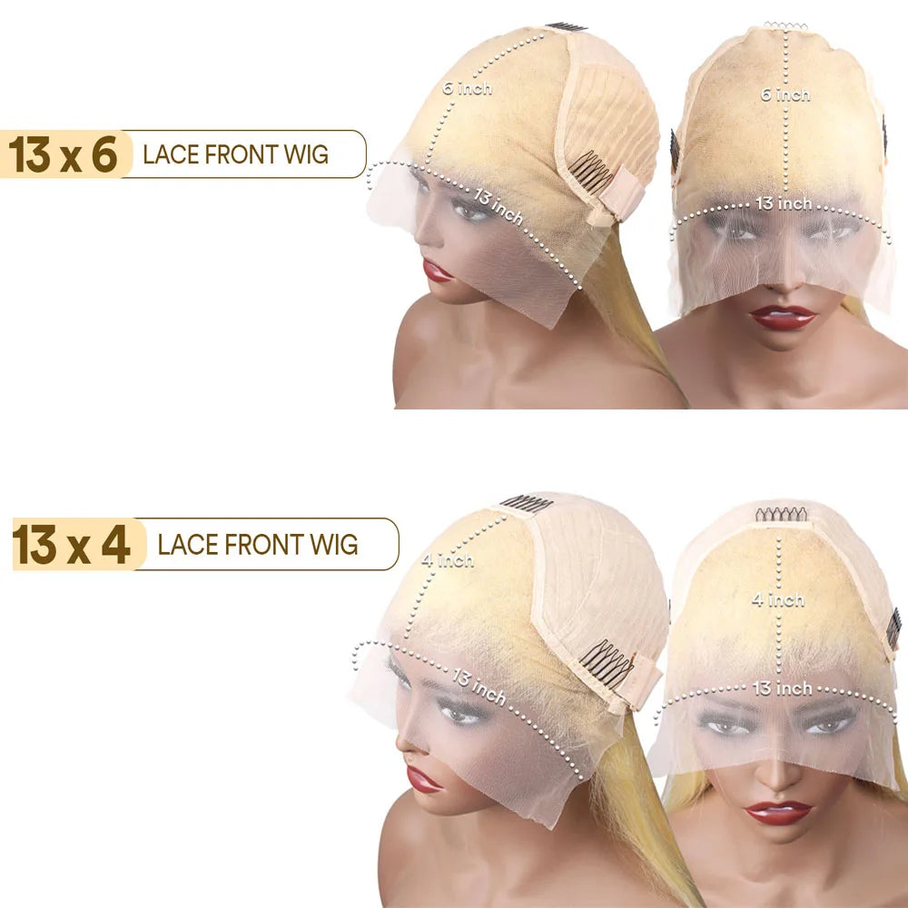 Lumière | 613 Blonde Body Wave Lace Front Wig – 13x4 / 13x6 HD Lace | 180–200% Density | 18–38 Inch