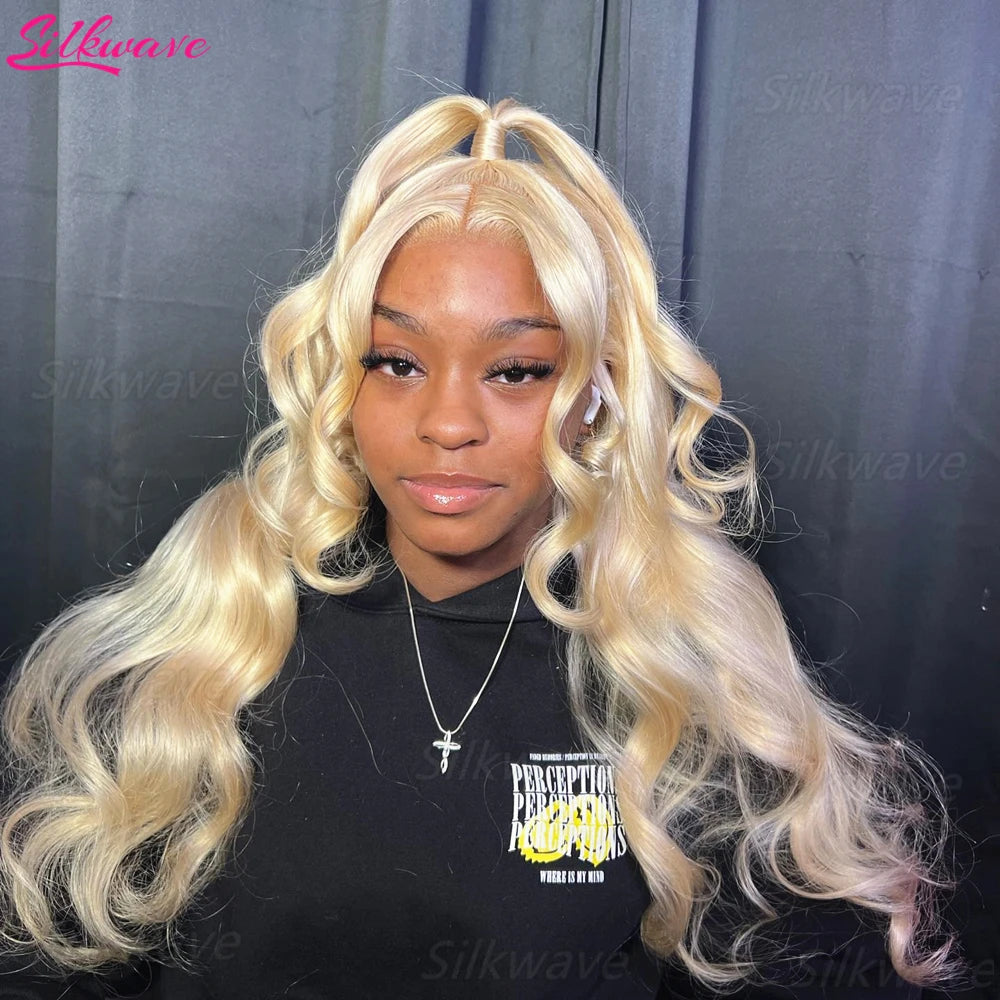 Lumière | 613 Blonde Body Wave Lace Front Wig – 13x4 / 13x6 HD Lace | 180–200% Density | 18–38 Inch