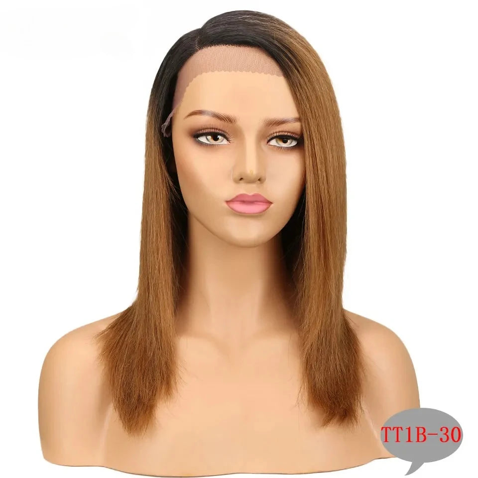Jennifer | TT1B-30 Ombre Straight Bob Lace Wig – Part Lace | Brazilian Human Hair