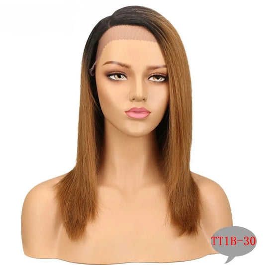 Jennifer | TT1B-30 Ombre Straight Bob Lace Wig – Part Lace | Brazilian Human Hair