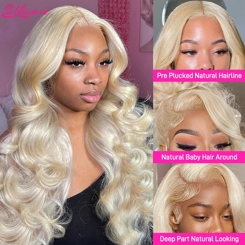 Lumière | 613 Blonde Body Wave Lace Front Wig – 13x4 / 13x6 HD Lace | 180–200% Density | 18–38 Inch