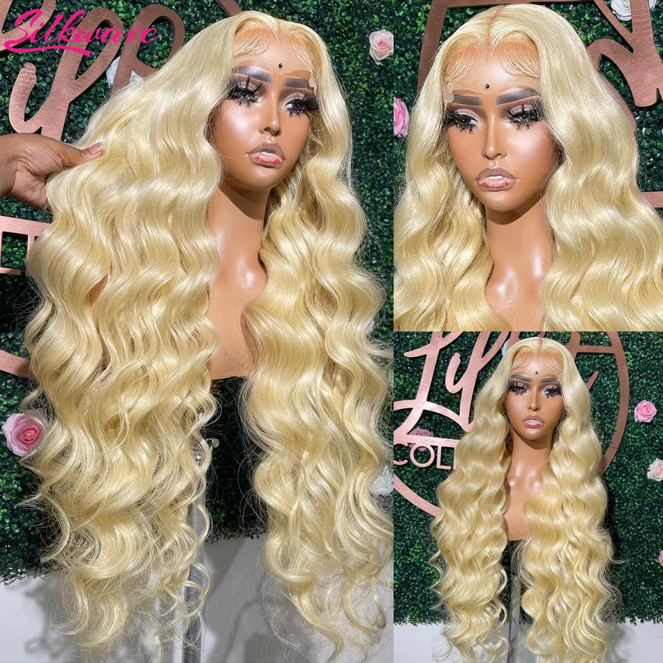 Lumière | 613 Blonde Body Wave Lace Front Wig – 13x4 / 13x6 HD Lace | 180–200% Density | 18–38 Inch