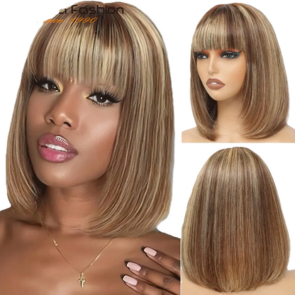 Cleo | Straight Bob Lace Wig – 3x1 T-Part | Multiple Colours | Peruvian Human Hair | 8–14 Inch