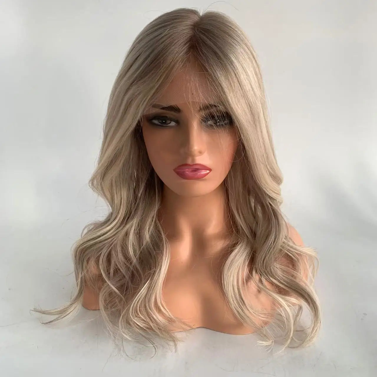 Serenity | Glueless Silk Top Silicone Cap Medical Wig – Ash Blonde | Virgin European Human Hair | Alopecia & Hair Loss