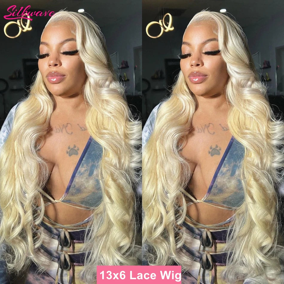 Lumière | 613 Blonde Body Wave Lace Front Wig – 13x4 / 13x6 HD Lace | 180–200% Density | 18–38 Inch
