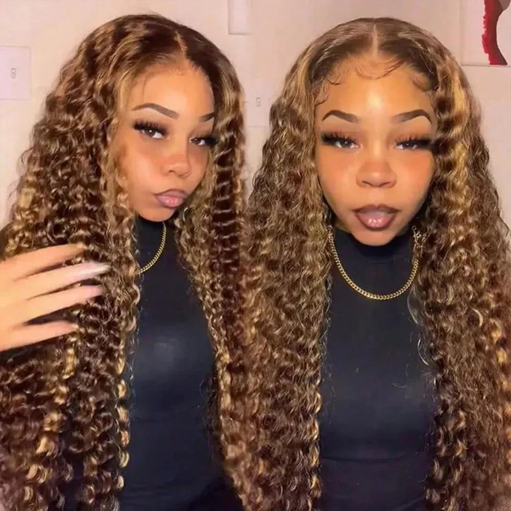 Highlight Deep Wave 13x4 HD Lace Front Wig – Glueless 5x5