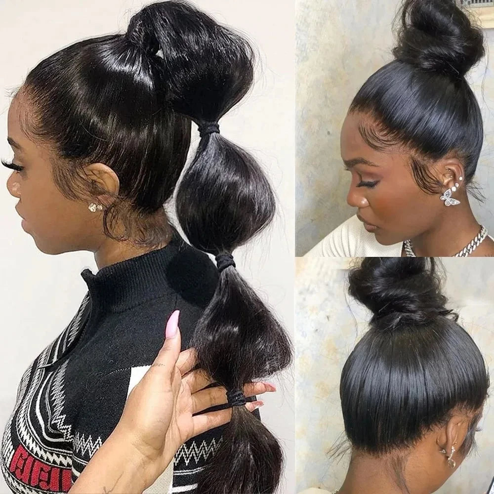 Bone Straight 360 Full Lace Wig 30/40 Inch – Brazilian Hair
