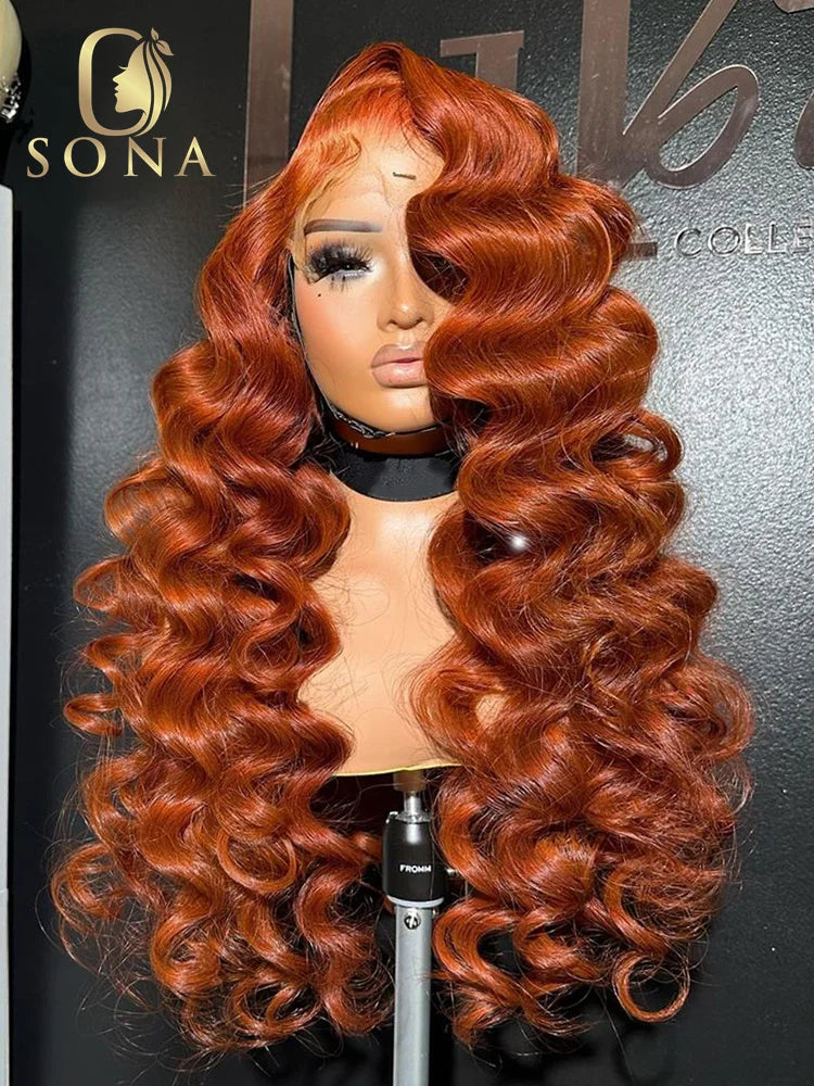Ginger Orange Body Wave 13x6 HD Lace Front Wig