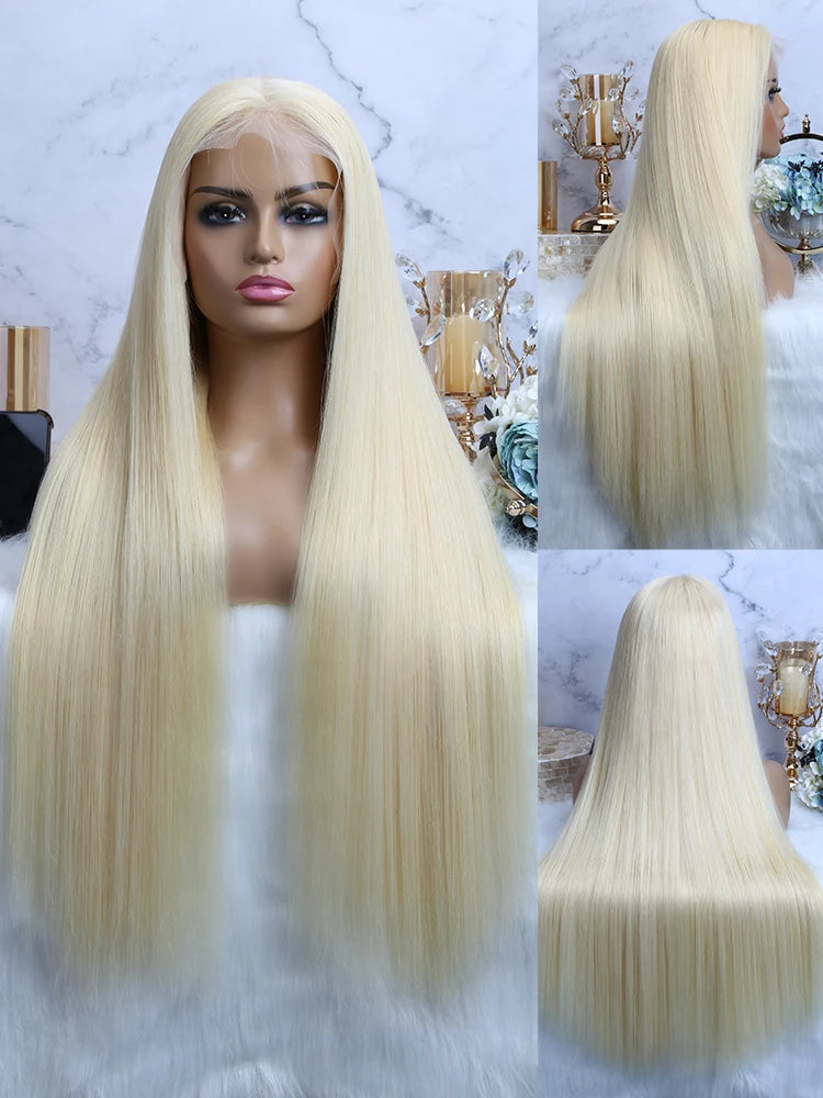 613 Blonde Vietnamese Raw Straight 13x6/360 HD Lace Wig