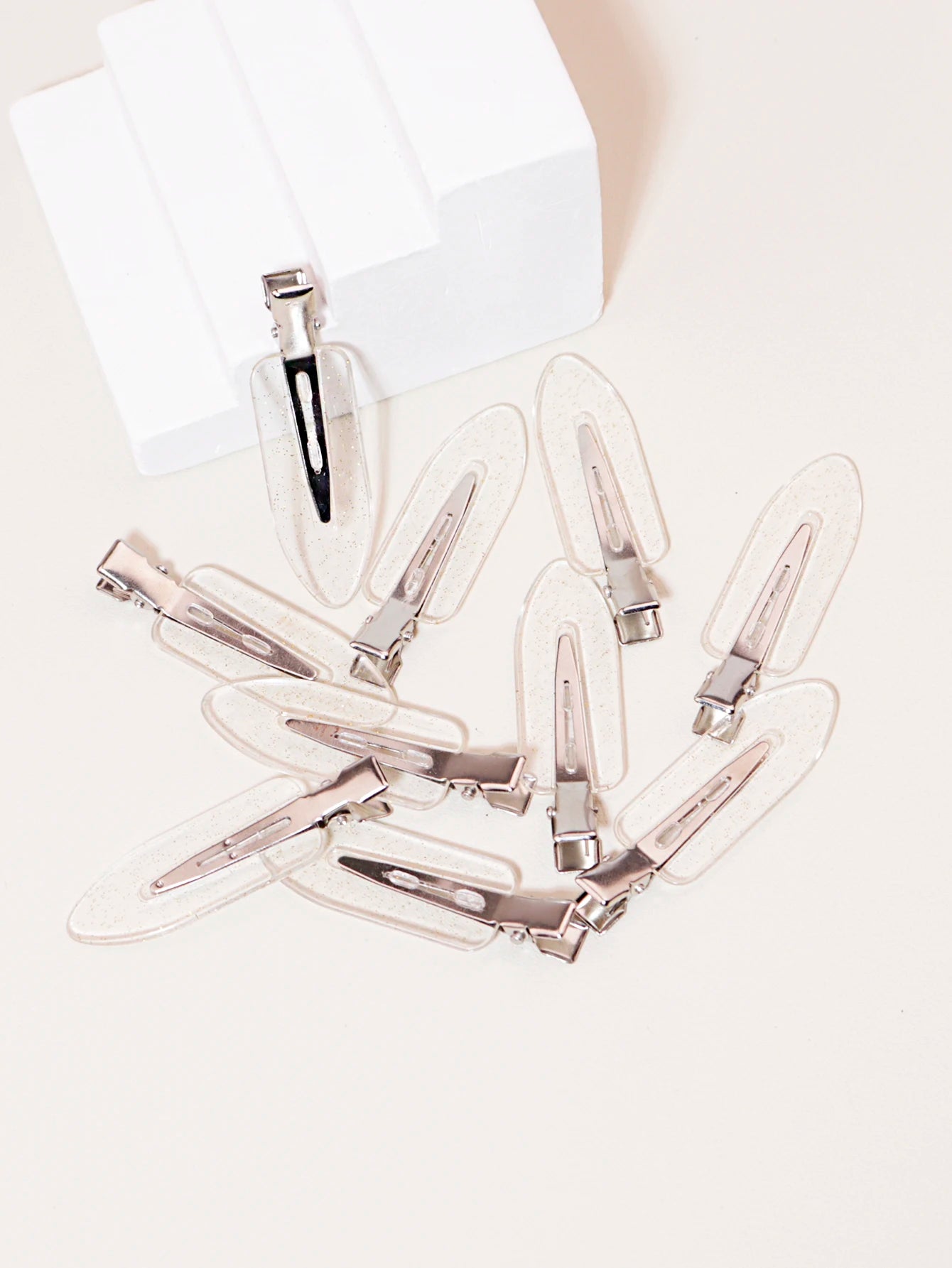 Transparent Hair Clips for Wigs – 10pcs Seamless Styling & Sectioning Clips