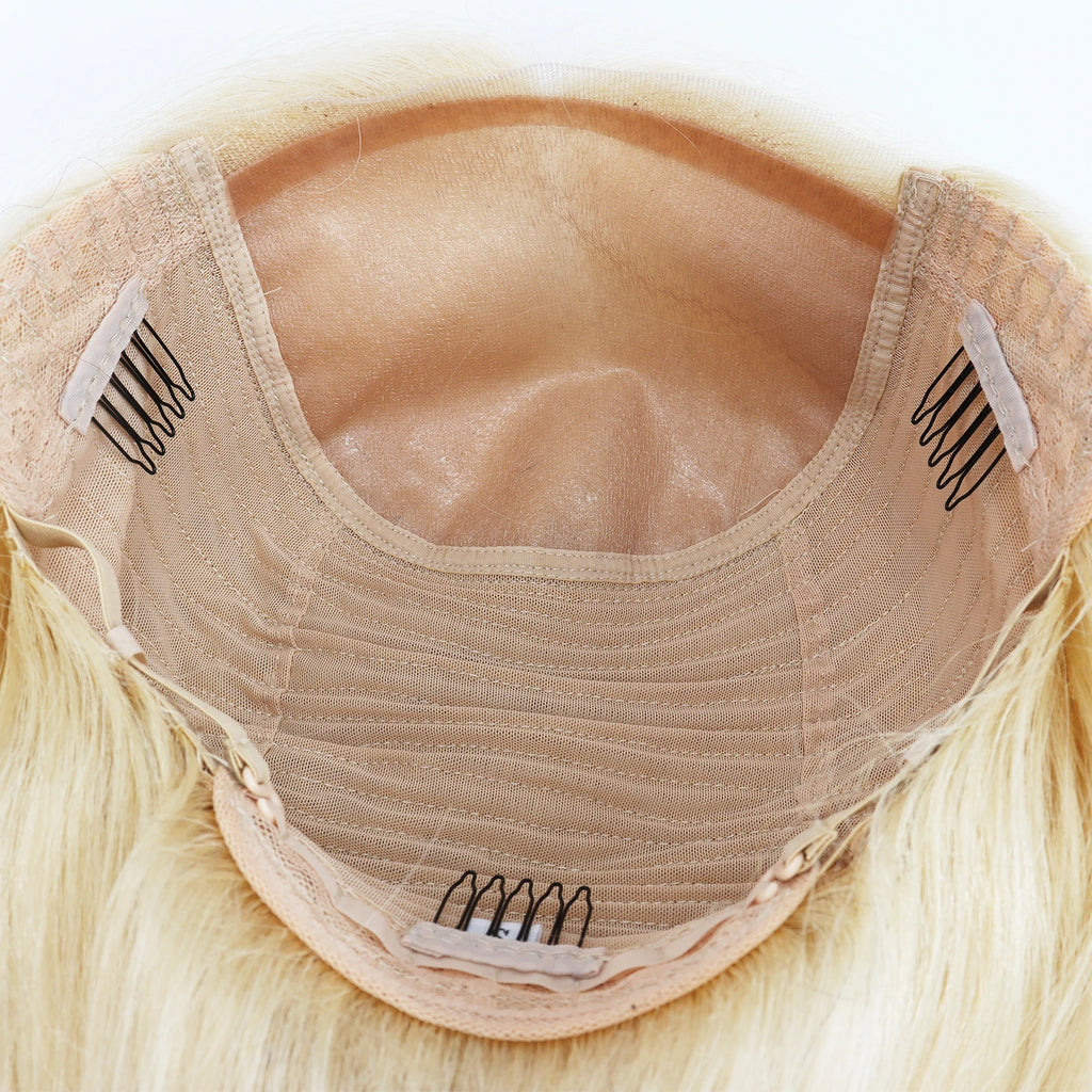 613 Blonde Silk Top 5x5 Closure Wig – European Virgin Hair
