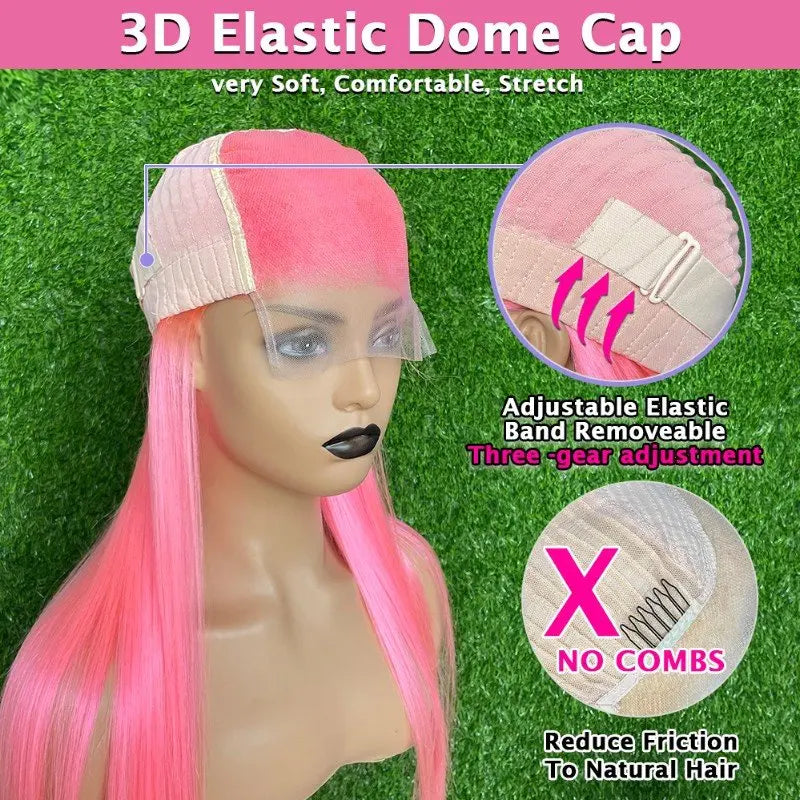 White Blue Gradient Straight 13x4/13x6 HD Lace Front Wig