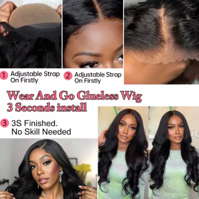 Body Wave Glueless 5x5/13x6 HD Lace Front Wig 250%
