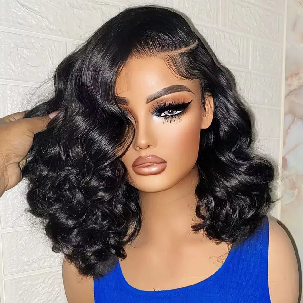 Body Wave Bob Glueless Wig – 220% Density | Ready To Wear 13x4 HD Lace Front