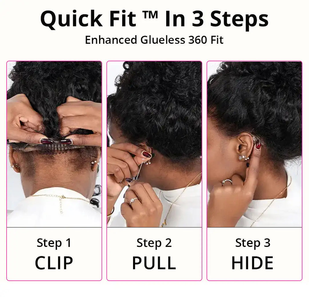 Deep Wave Glueless 360 Full Lace Wig 250% – Invisi Strap 18-36 Inch