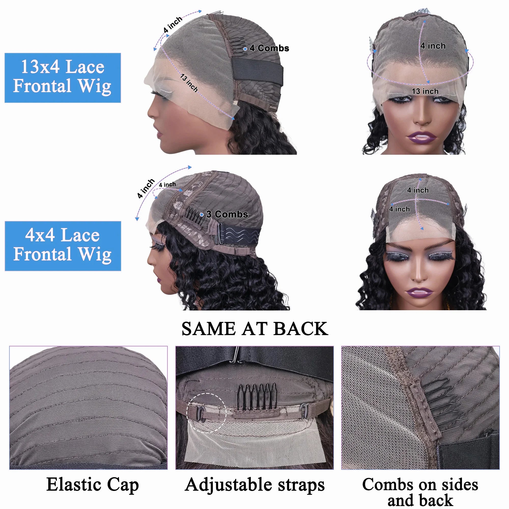 Curly Short Bob Wig – 220% Density | 13x4 HD Lace Front | 100% Brazilian Human Hair