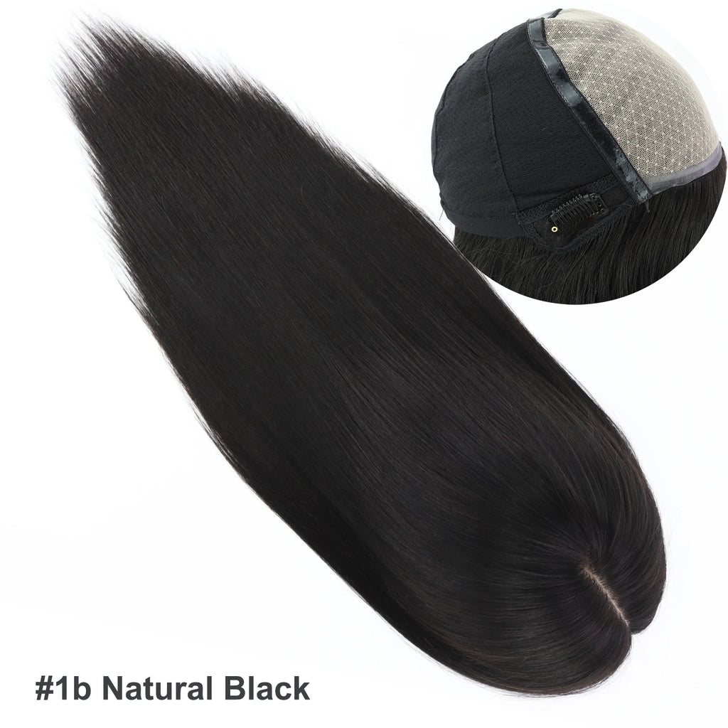 Silk Top 6x6 PU Front Remy European Straight Wig