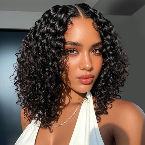 250% Glueless Short Bob Deep Wave 5x5 Lace Wig