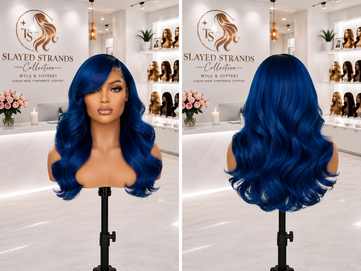 Storm | Water Wave Glueless Human Hair Wig – 5x5 HD Lace | Brazilian Remy | 180% Density | 16–36 Inch