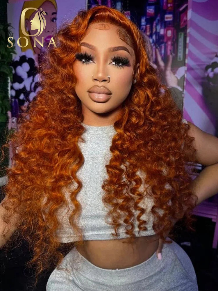 Ginger Orange Body Wave 13x6 HD Lace Front Wig