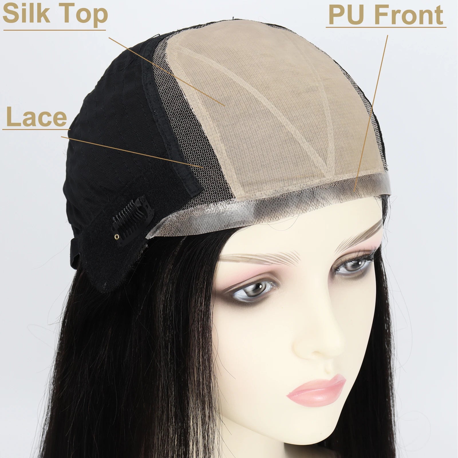 Body Wave Silk Base Wig with PU Front Lace – 150% Density