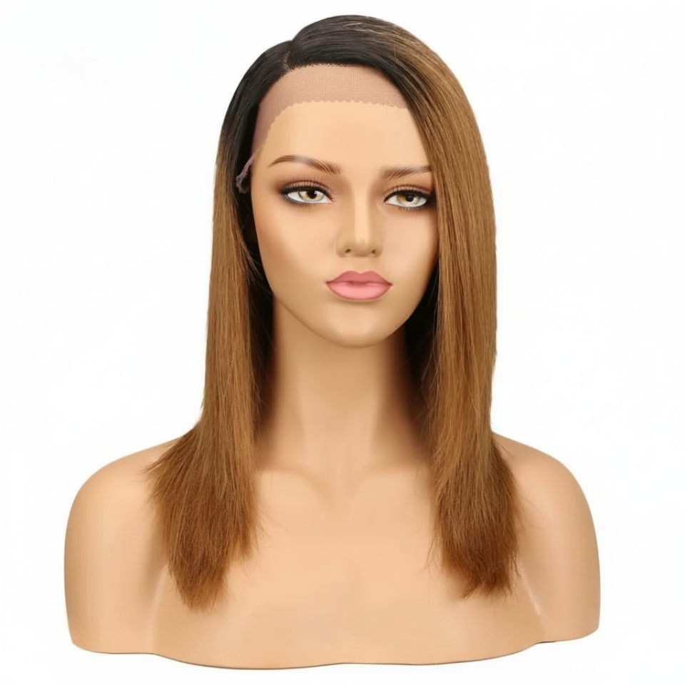 Jennifer | TT1B-30 Ombre Straight Bob Lace Wig – Part Lace | Brazilian Human Hair