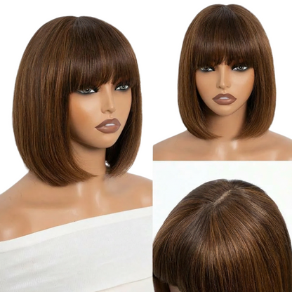 Cleo | Straight Bob Lace Wig – 3x1 T-Part | Multiple Colours | Peruvian Human Hair | 8–14 Inch