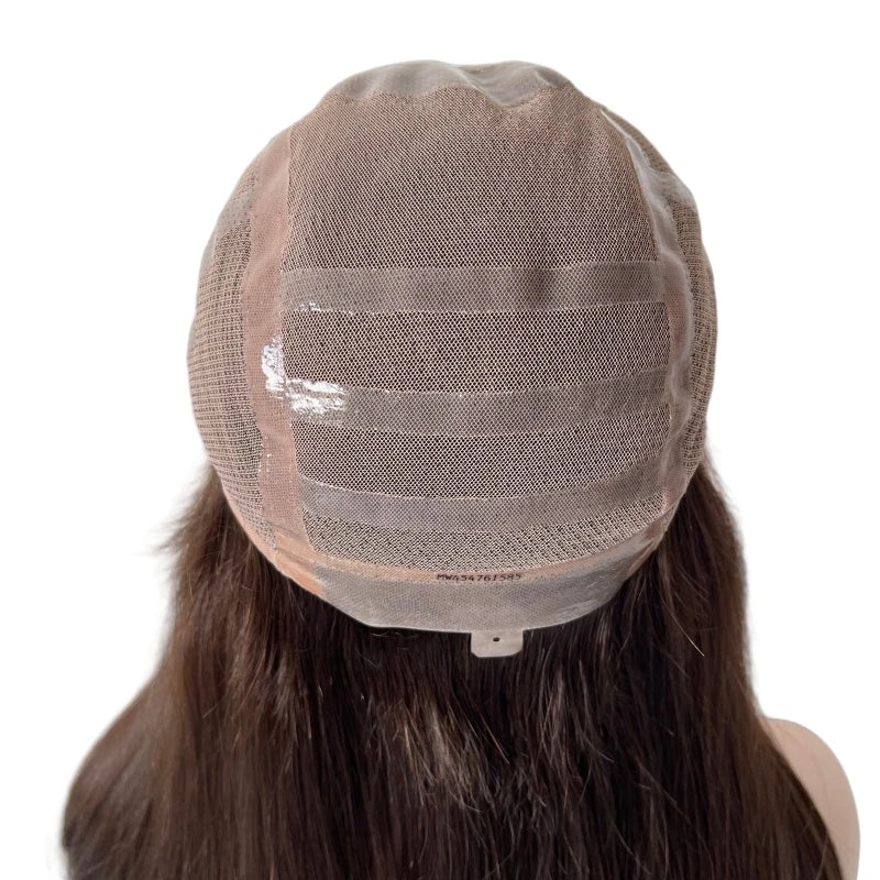 Brown Silk Top Full Lace Medical Wig – Chinese Virgin Hair 150%