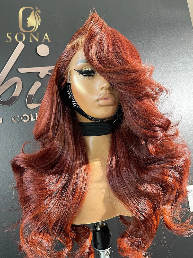 Ginger Orange Body Wave 13x6 HD Lace Front Wig