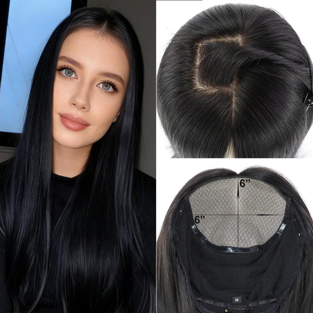 Silk Top 6x6 PU Front Remy European Straight Wig