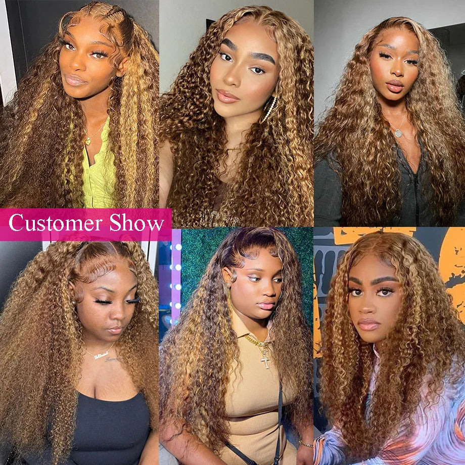 Highlight Ombre Deep Wave 13x6/13x4 HD Lace Front Wig