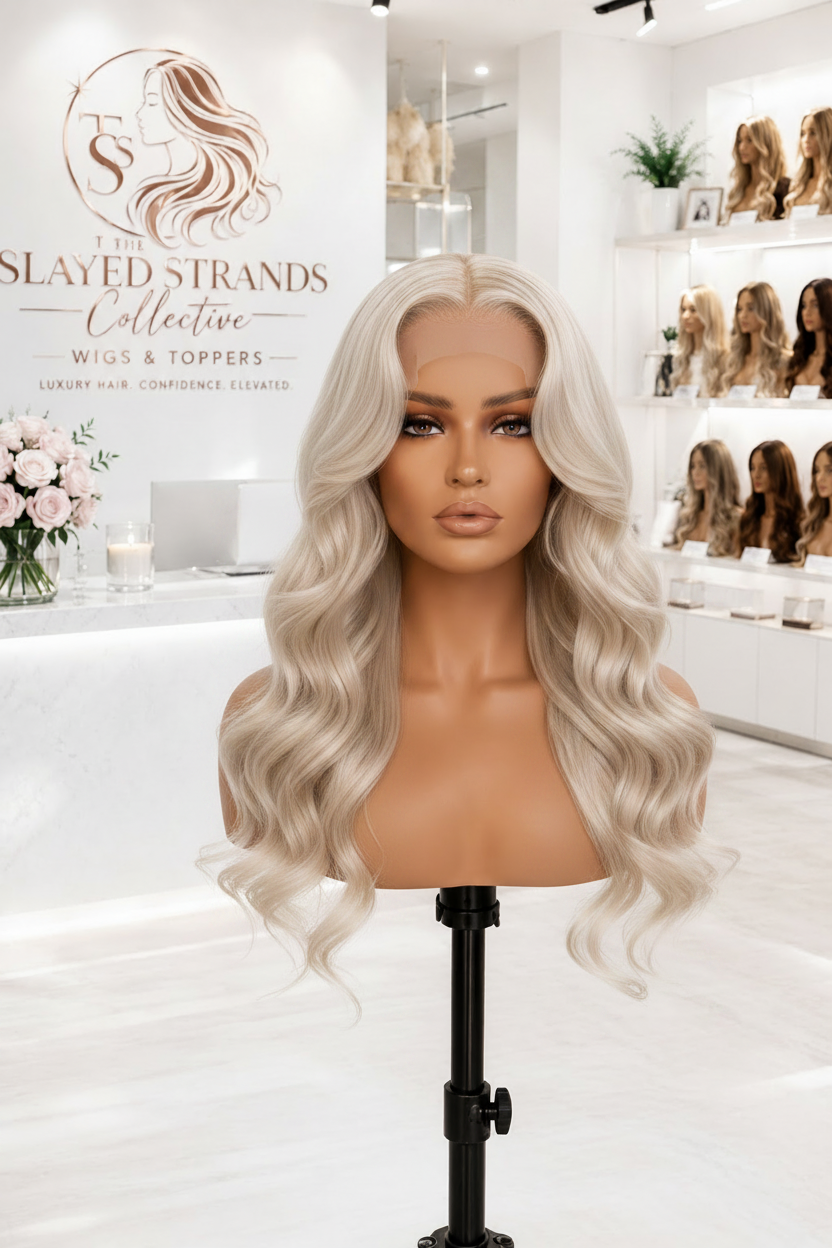 Lumière | 613 Blonde Body Wave Lace Front Wig – 13x4 / 13x6 HD Lace | 180–200% Density | 18–38 Inch