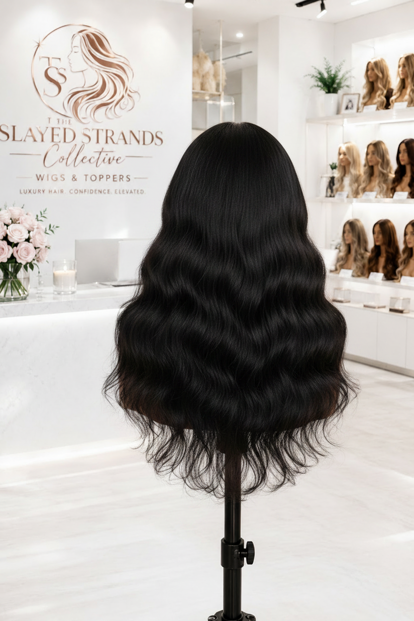 Luna | Loose Wave HD Lace Front Wig with Curtain Bangs – 13x4 | Remy Human Hair | 16–24 Inch