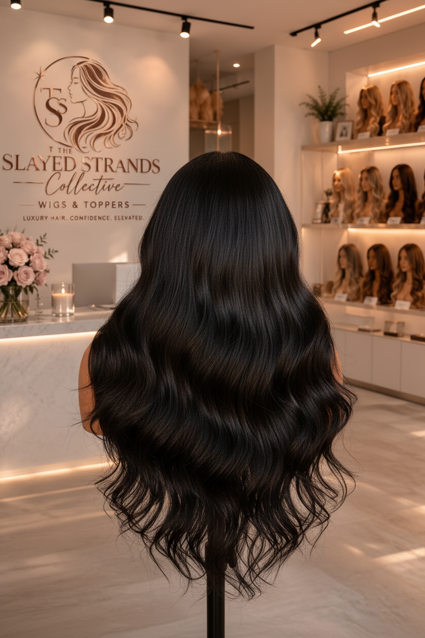 Luna | Loose Wave HD Lace Front Wig with Curtain Bangs – 13x4 | Remy Human Hair | 16–24 Inch