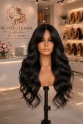 Luna | Loose Wave HD Lace Front Wig with Curtain Bangs – 13x4 | Remy Human Hair | 16–24 Inch
