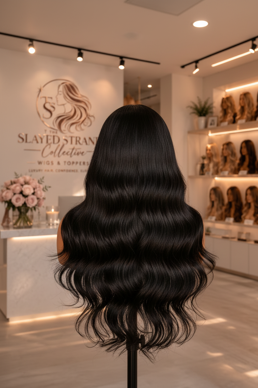 Maxine | Natural Black Body Wave Lace Front Wig – 13x4 / 13x6 / 5x5 HD Lace | Chinese Remy Human Hair | 180%–300% Density | 16–32 Inch