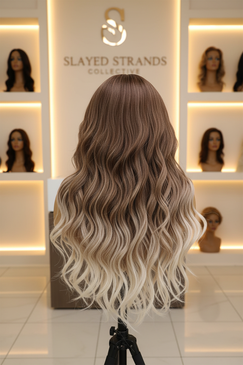 Willow | Long Body Wave Synthetic Lace Front Wig – 28 Inch | 180% Density