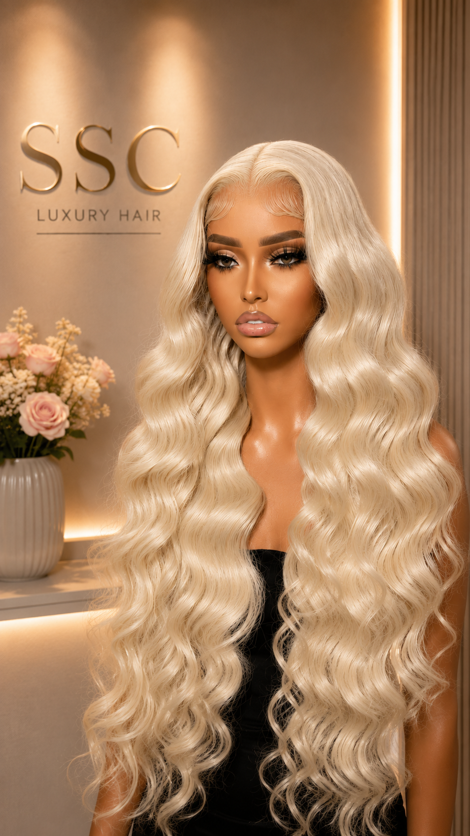 Platinum Ash Blonde Lace Front Wig (#60)